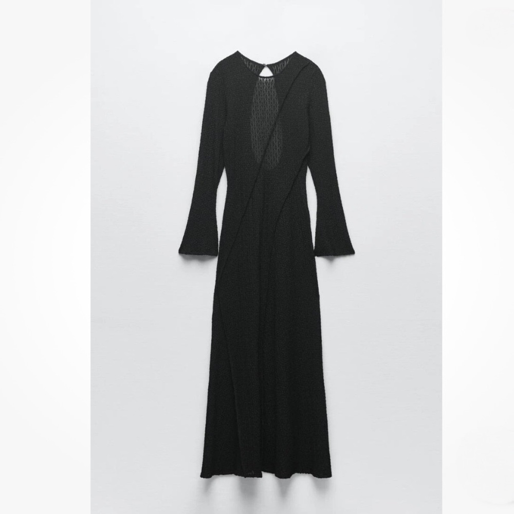 Zara Pronounced Seam Maxi Dress